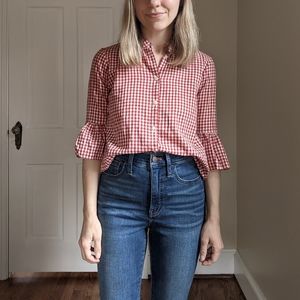 Madewell gingham top